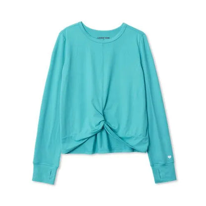 Girls Active Long Sleeve Twist Top