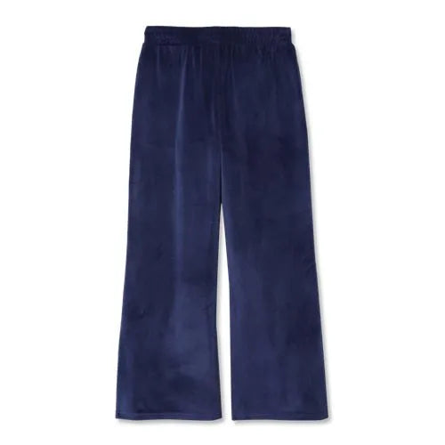 Girls Wide Leg Velour Pants