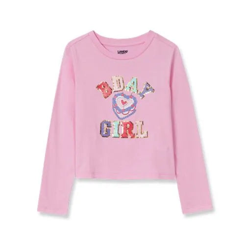 Girls Long Sleeve Graphic Meet and Greet Tee