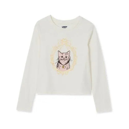 Girls Long Sleeve Graphic Meet and Greet Tee