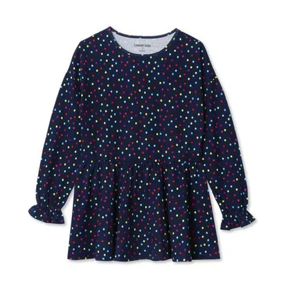 Girls Long Sleeve Ruffle Tunic Top