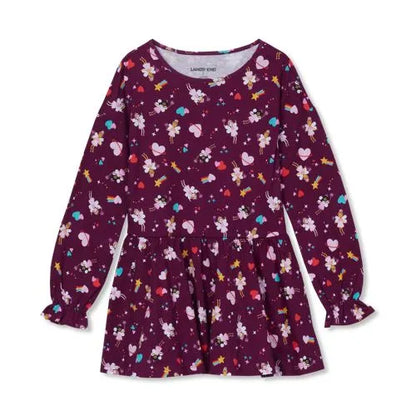 Girls Long Sleeve Ruffle Tunic Top