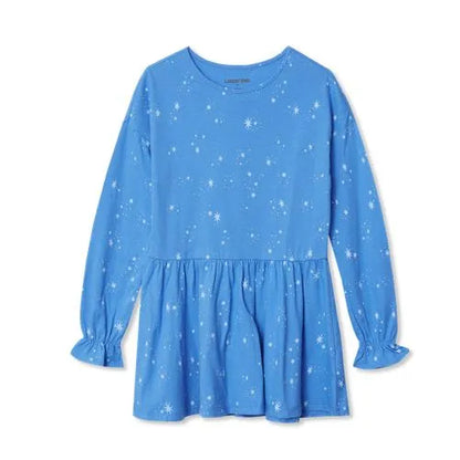 Girls Long Sleeve Ruffle Tunic Top