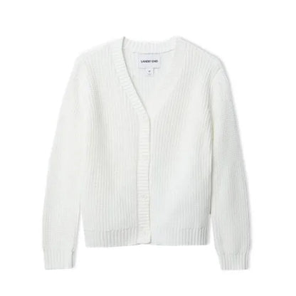 Girls Button Front Knit Cardigan