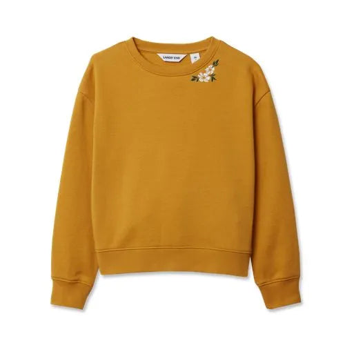 Girls Crew Neck Embroidered Sweatshirt