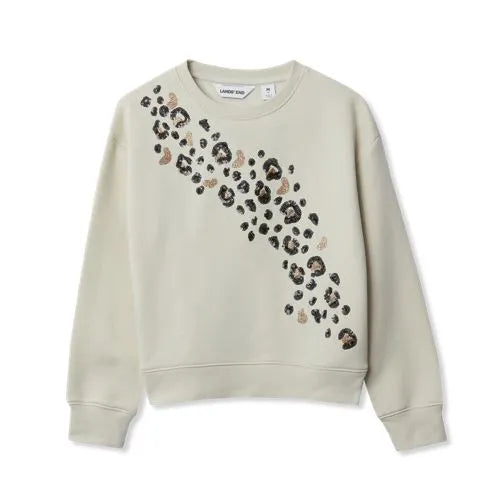 Girls Crew Neck Embroidered Sweatshirt
