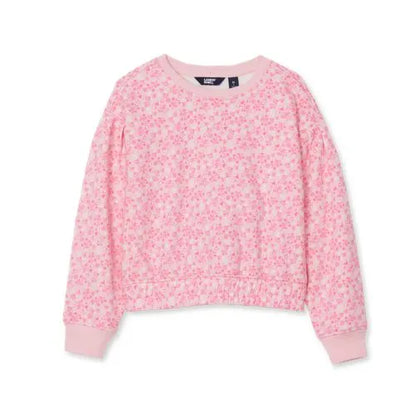 Girls Crew Neck Embroidered Sweatshirt