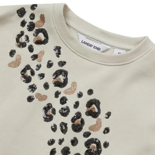 Girls Crew Neck Embroidered Sweatshirt