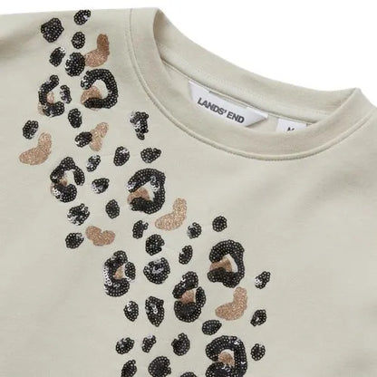 Girls Crew Neck Embroidered Sweatshirt