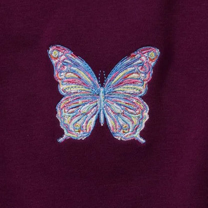 Girls Crew Neck Embroidered Sweatshirt