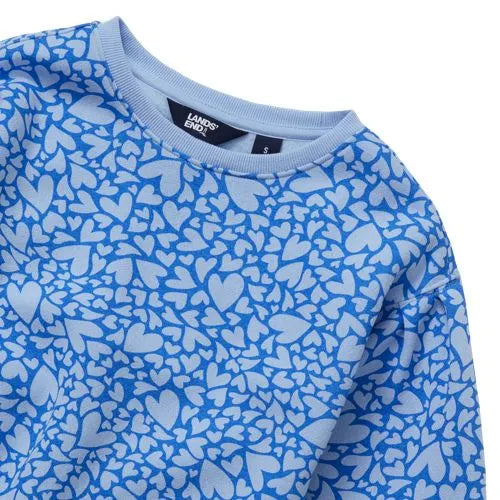Girls Crew Neck Embroidered Sweatshirt