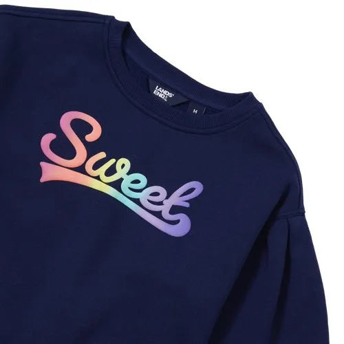 Girls Crew Neck Embroidered Sweatshirt