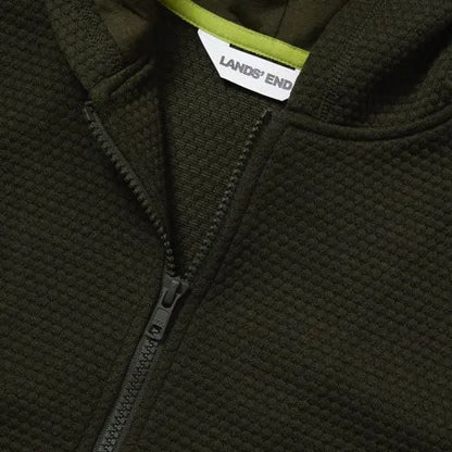 Boys Texture Knit Zip Up Hoodie