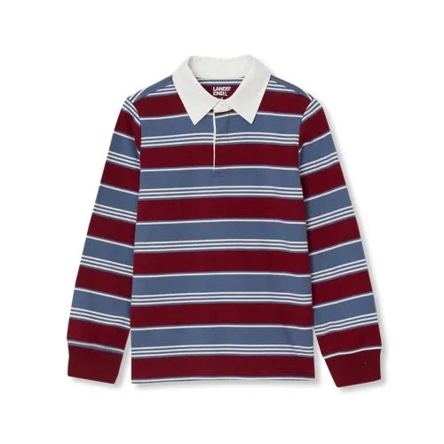 Boys Long Sleeve Collared Rugby Shirt