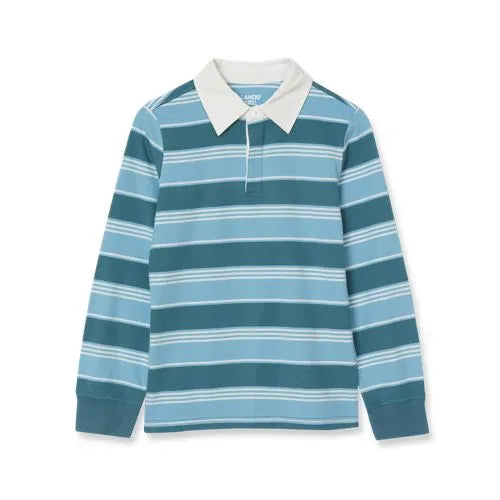 Boys Long Sleeve Collared Rugby Shirt