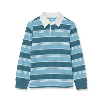 Boys Long Sleeve Collared Rugby Shirt