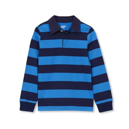 Boys Long Sleeve Collared Rugby Shirt