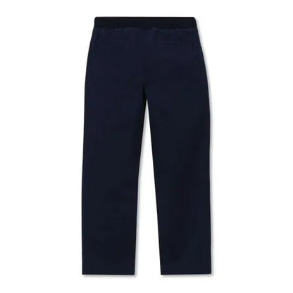 Boys Stretch Soft Rib Waist Iron Knee Pull On Pants