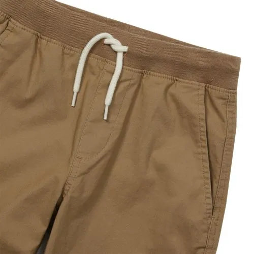 Boys Stretch Soft Rib Waist Iron Knee Pull On Pants