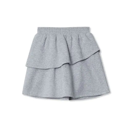 Girls Tiered Fleece Skort