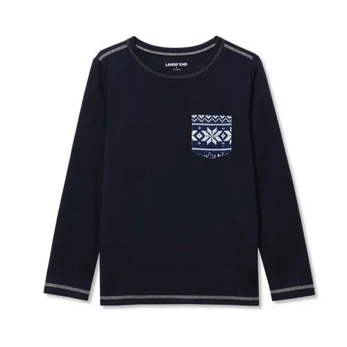 Kids Soft Jersey Pocket Sleep Top
