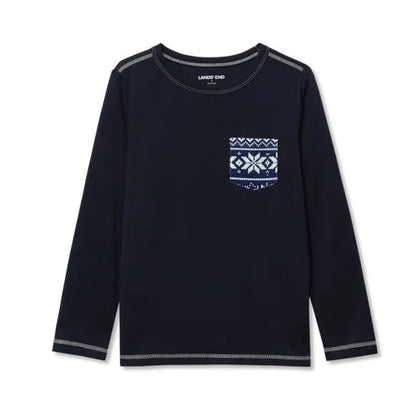 Kids Soft Jersey Pocket Sleep Top
