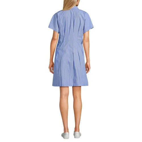 Women's Cambric Above the Knee Shirt Dress