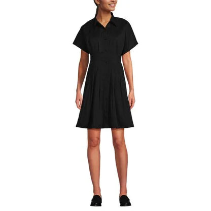 Women's Cambric Above the Knee Shirt Dress