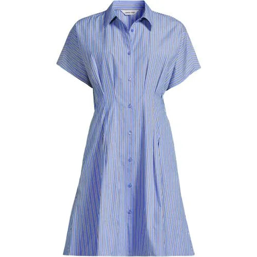 Women's Cambric Above the Knee Shirt Dress