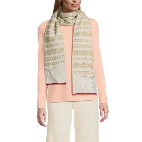 Women's CashTouch Pattern Knit Scarf
