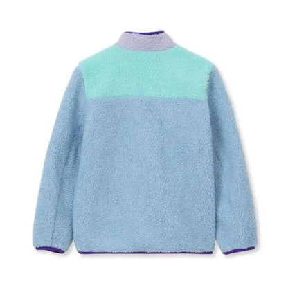 Kids Sherpa Contrast Full Zip Up Jacket