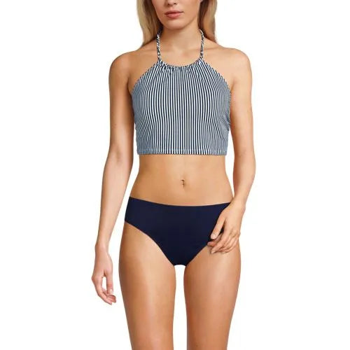 Women's High Neck Halter Midkini Top