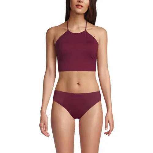 Women's High Neck Halter Midkini Top