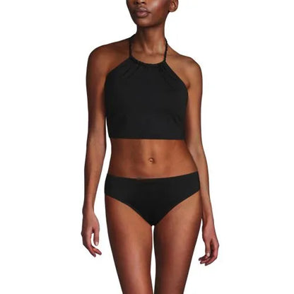 Women's High Neck Halter Midkini Top