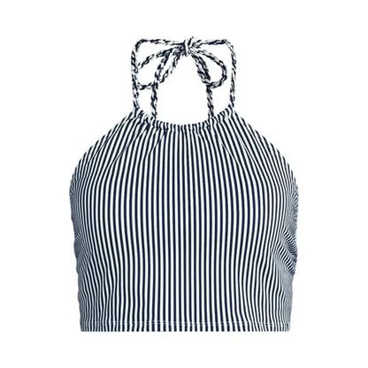 Women's High Neck Halter Midkini Top