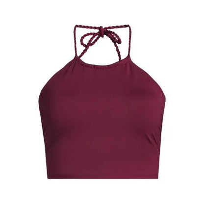 Women's High Neck Halter Midkini Top