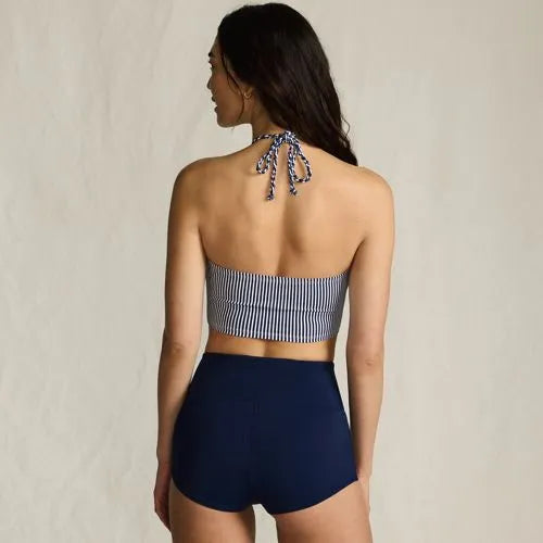 Women's High Neck Halter Midkini Top