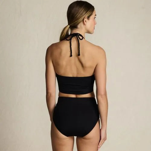 Women's High Neck Halter Midkini Top