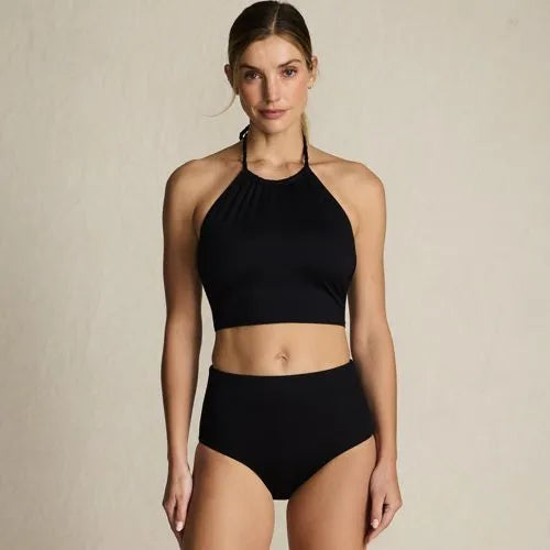 Women's High Neck Halter Midkini Top