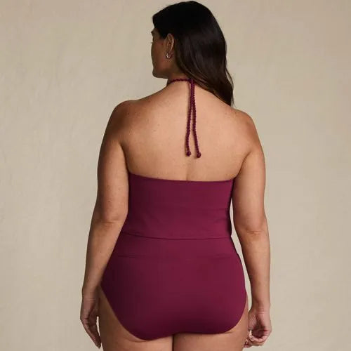 Women's High Neck Halter Midkini Top