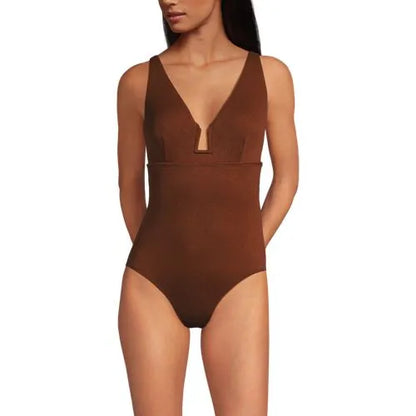 Women's Crepe Rectangular Wire One Piece