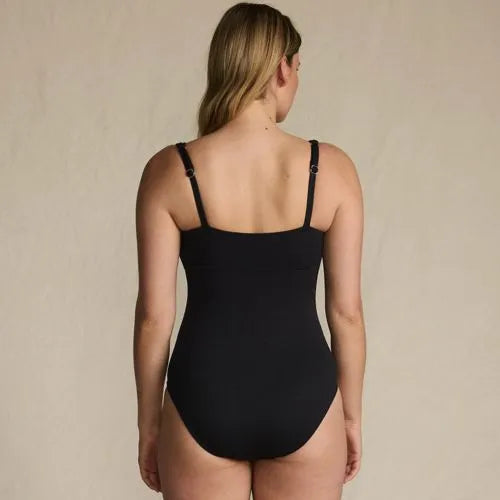 Women's Crepe Rectangular Wire One Piece