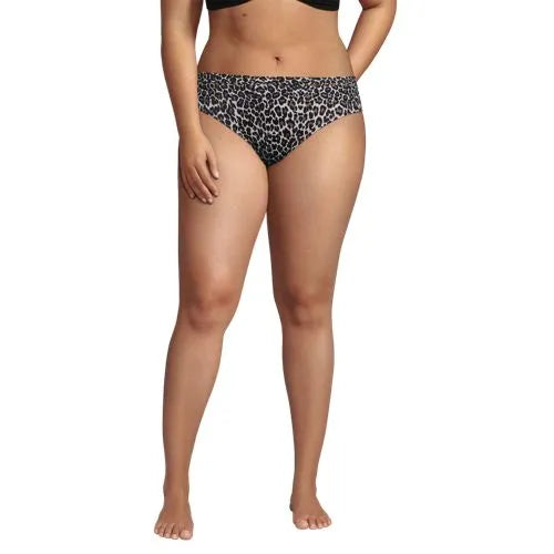 Women's Plus Size Mid Rise Bikini Bottoms