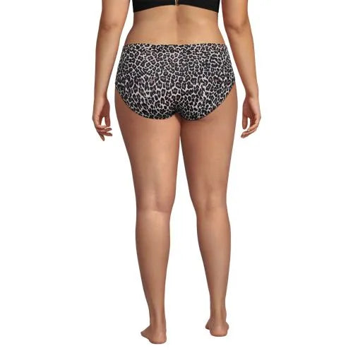 Women's Plus Size Mid Rise Bikini Bottoms