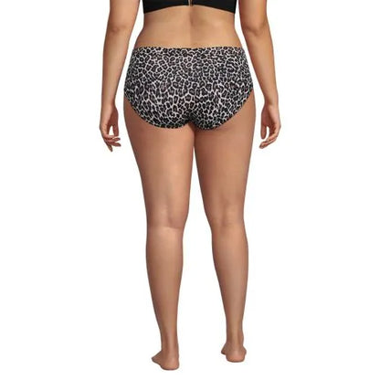 Women's Plus Size Mid Rise Bikini Bottoms