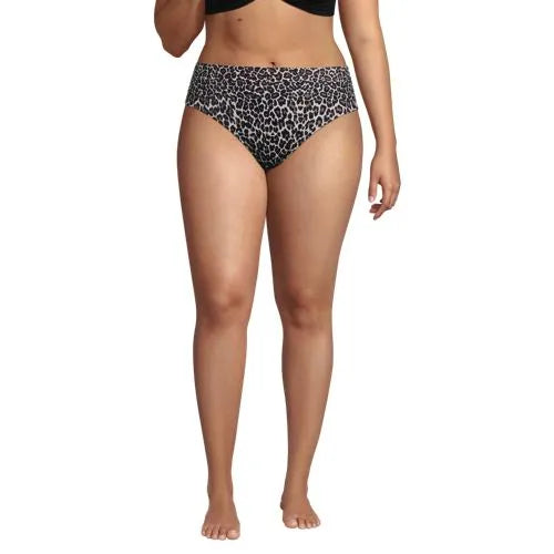 Women's Plus Size Mid Rise Bikini Bottoms