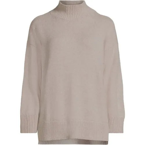Women's Cozy Lofty Split Hem Turtleneck Sweater