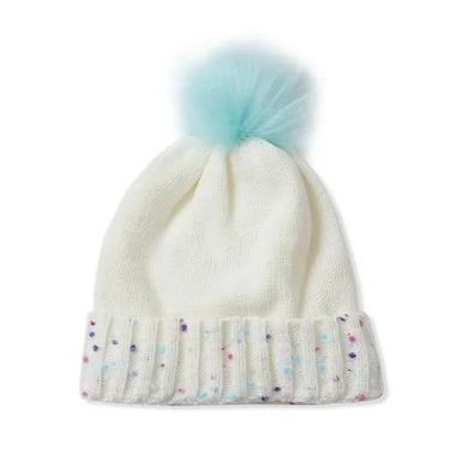 Kids Fleece Lined Pom Hat