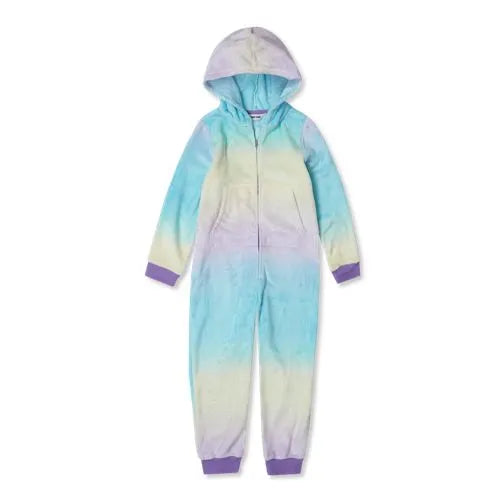 Kids Hooded Plush Onesie