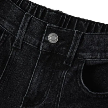 Girls Denim Cargo Wide Leg Jeans